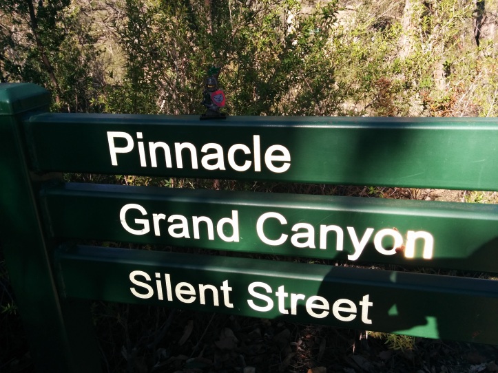 Signs at the entrance of the PInnacle Walk at Grampians National Park